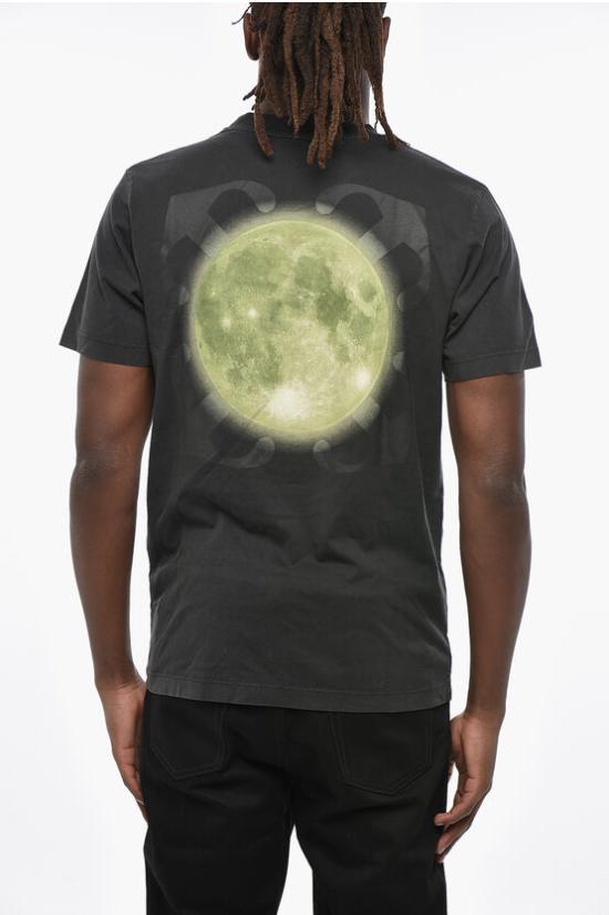  오프화이트 반팔 티셔츠 OMAA027F23JER0111084 Grigio Antracite - OFF WHITE