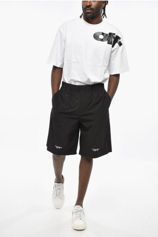  오프화이트 숏팬츠 OMCB070C99FAB0011001 Black - OFF WHITE