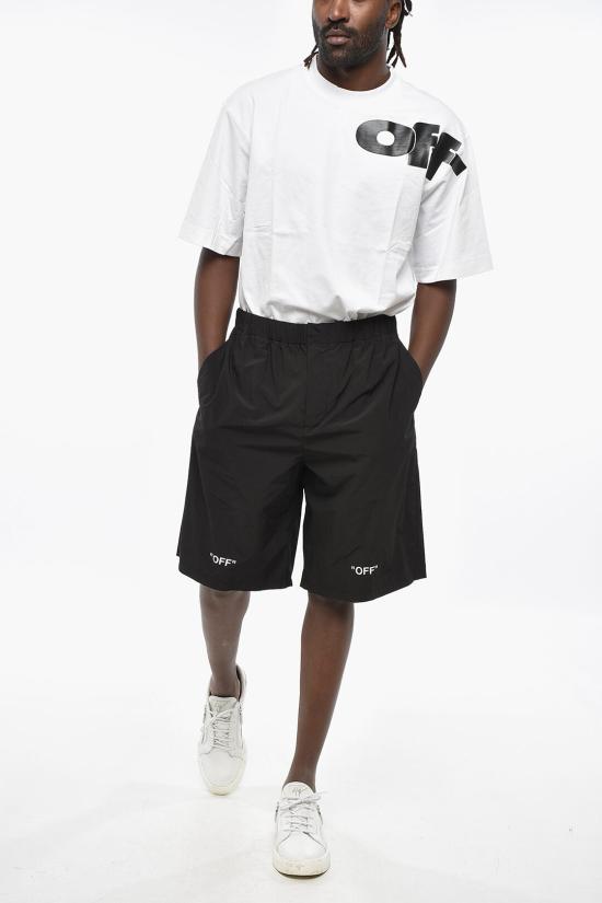  오프화이트 숏팬츠 OMCB070C99FAB0011001 Black - OFF WHITE