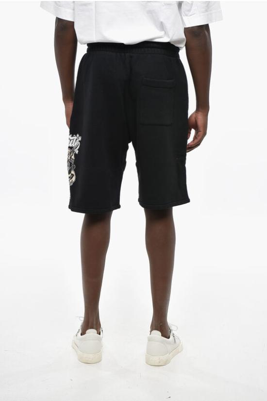  오프화이트 숏팬츠 OMCI013F24FLE0061084 Black - OFF WHITE