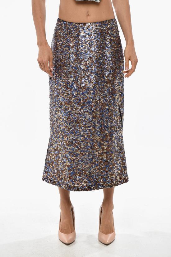  드리스 반 노튼 롱 스커트 242 010847 9325 980 Multicolor