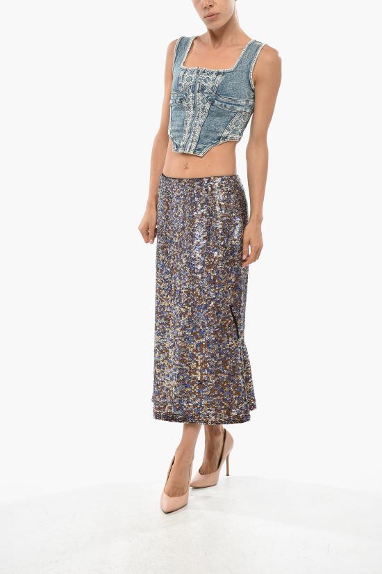  드리스 반 노튼 롱 스커트 242 010847 9325 980 Multicolor - DRIES VAN NOTEN