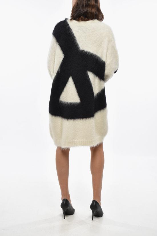  모스키노 숏 원피스 A0485 5403 1002 Black White - MOSCHINO