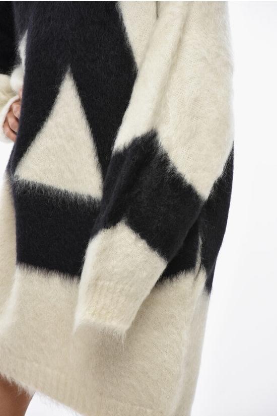  모스키노 숏 원피스 A0485 5403 1002 Black White - MOSCHINO