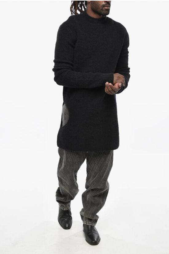  릭 오웬스 스웨터 RR02D6695 KWP 09 Black - RICK OWENS