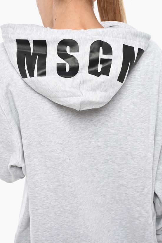  엠에스지엠 맥시 로고 후드 티셔츠 2000MDM535 200003 94 Gray - MSGM