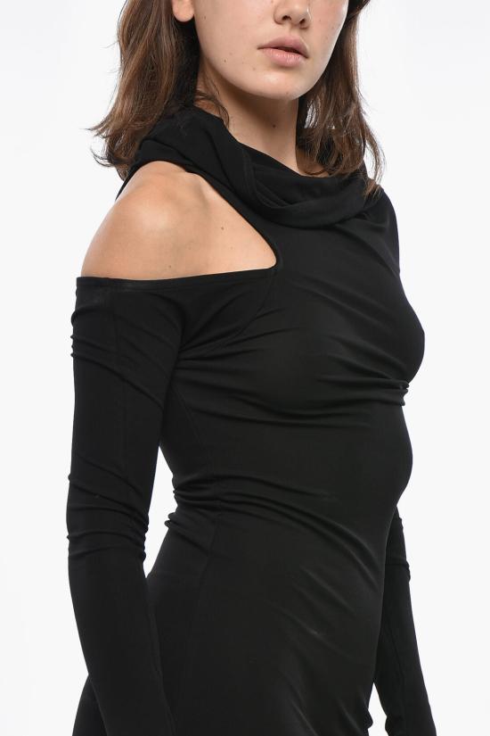  쿠레쥬 숏 원피스 324JRO449JS0145 9999 Black - COURREGES