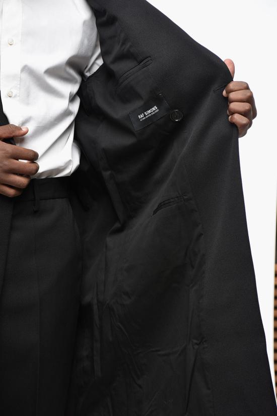  라프 시몬스 코트 222 M615B 0099 Black - RAF SIMONS