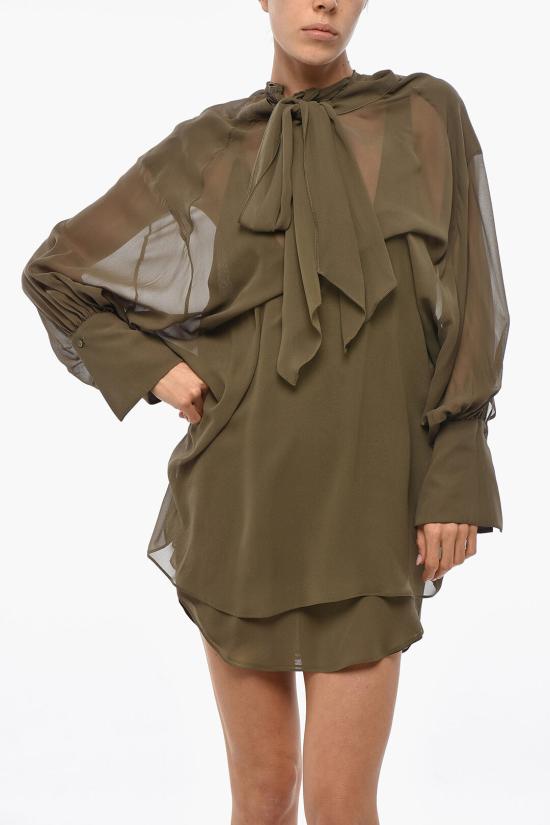  사 수 파이 숏 원피스 W24531 0750 Military Green - SA SU PHI