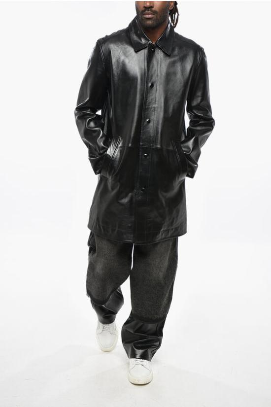  디젤 가죽 자켓 A14125 0IPAG 9XX Black - DIESEL