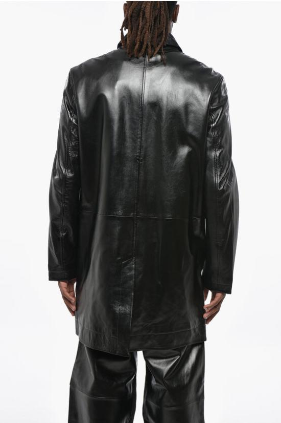  디젤 가죽 자켓 A14125 0IPAG 9XX Black - DIESEL