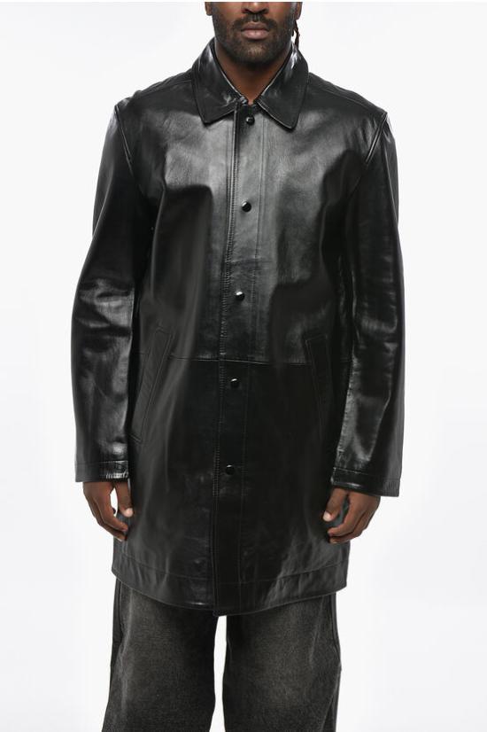  디젤 가죽 자켓 A14125 0IPAG 9XX Black