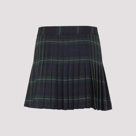 25FW 셀린느 숏 스커트 RJ03D0109 GAB5 GREEN YELLOW - CELINE