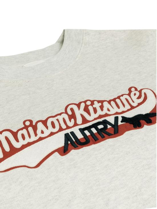 25FW 오트리 X 메종키츠네 후드 티셔츠 SWPXMK1M MELANGE - AUTRY X MAISON KITSUNE