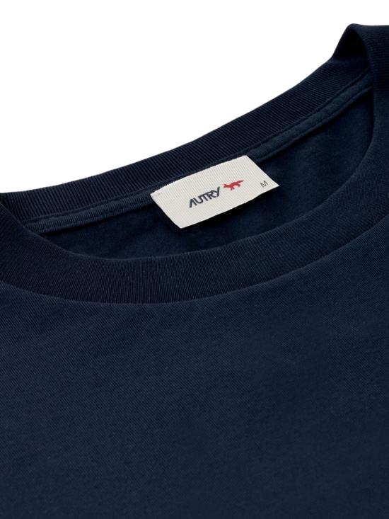 25FW 오트리 X 메종키츠네 반팔 티셔츠 TSPXMK2B BLUE - AUTRY X MAISON KITSUNE