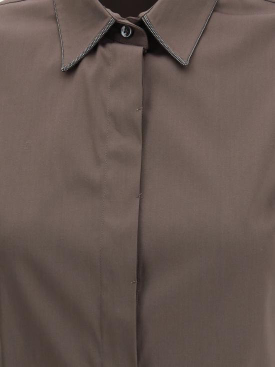 25FW 브루넬로 쿠치넬리 블라우스 M0091MA616 C8705 BROWN - BRUNELLO CUCINELLI