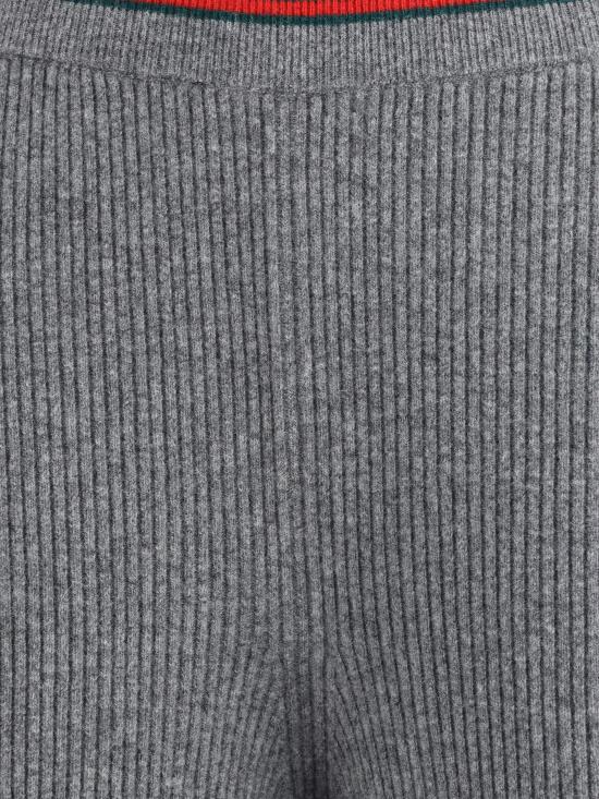 25FW 구찌 리브드 울 바지 835985XKEVL 1073 GREY - GUCCI