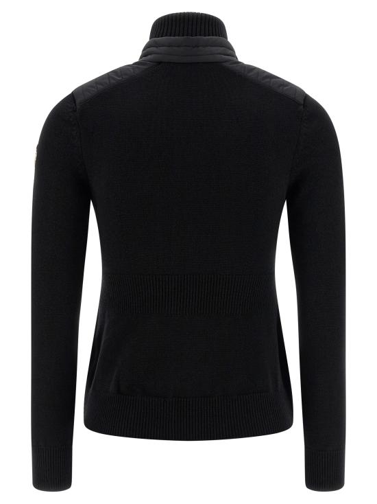 25FW 몽클레어 / 여성 패디드 울 가디건 K20989B00016A9462999 Black BPG - MONCLER