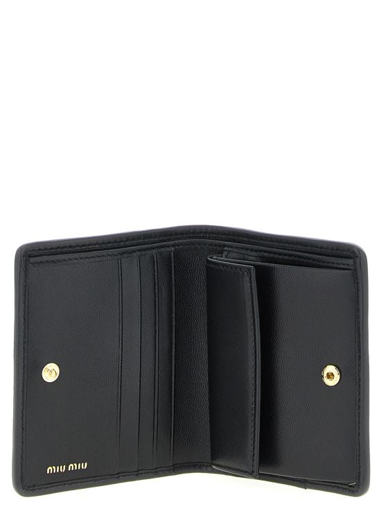 25FW 미우미우 명함지갑 5MV204AFPPF0002 Black - MIU MIU