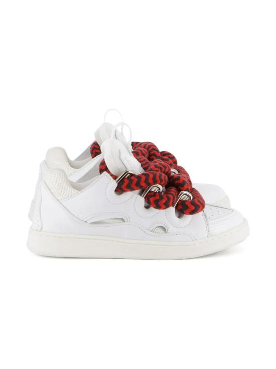 25FW [키즈] 랑방 스니커즈 N30306 N89 OFF WHITE RED - LANVIN