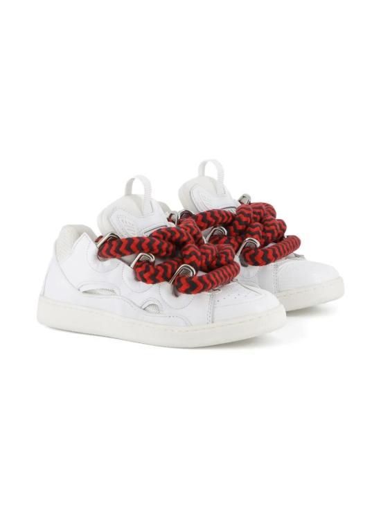 25FW [키즈] 랑방 스니커즈 N30306 N89 OFF WHITE RED - LANVIN