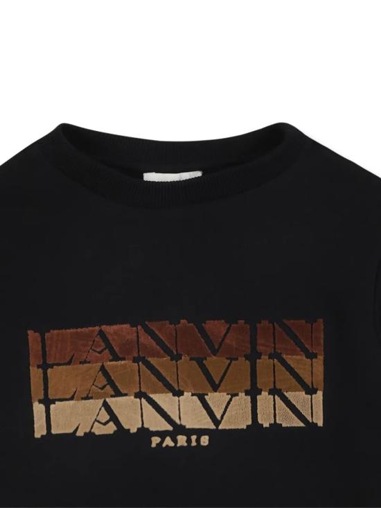 25FW [키즈] 랑방 티셔츠 N30284 09B BLACK - LANVIN