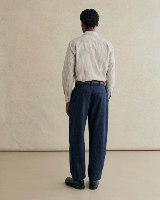  De Bonne Facture 스트레이트 팬츠 벌룬 팬츠 데님 블루 - OTHER BRANDS