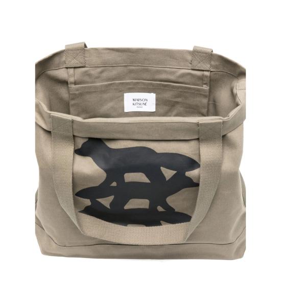 25FW 메종키츠네 스턴트 폭스 토트백 PM05105WW9042 TABRO BROWN - MAISON KITSUNE