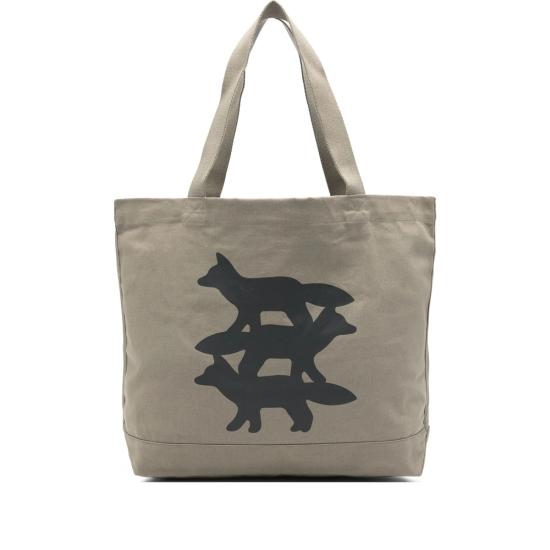 25FW 메종키츠네 스턴트 폭스 토트백 PM05105WW9042 TABRO BROWN