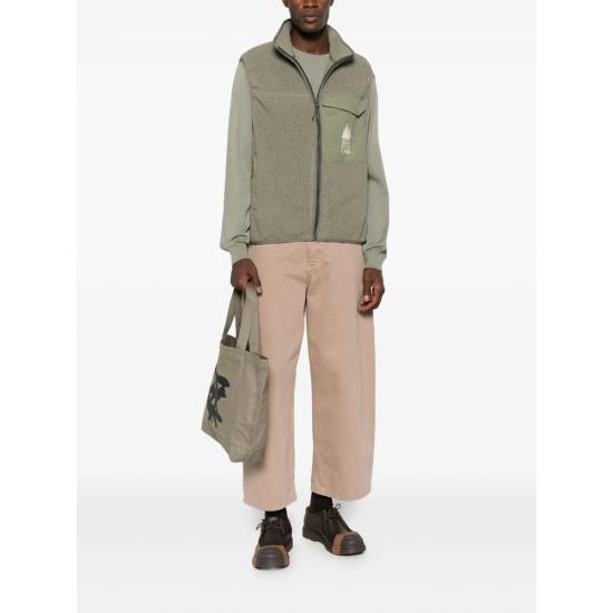 25FW 메종키츠네 캐주얼 플리스 베스트 PM02137WM2031 LAGRE GREEN - MAISON KITSUNE