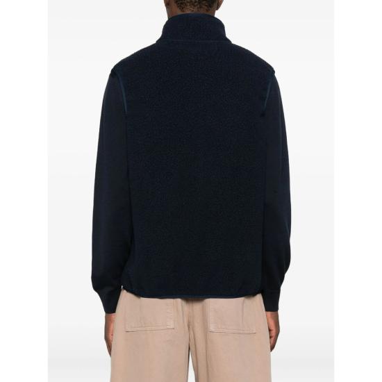 25FW 메종키츠네 캐주얼 플리스 베스트 PM02137WM2031 DANAV BLUE - MAISON KITSUNE