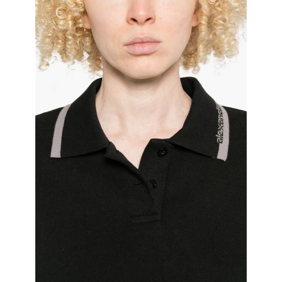 26SS 알렉산더 왕 폴로 티셔츠 4CC1261207 001 BLACK - ALEXANDER WANG