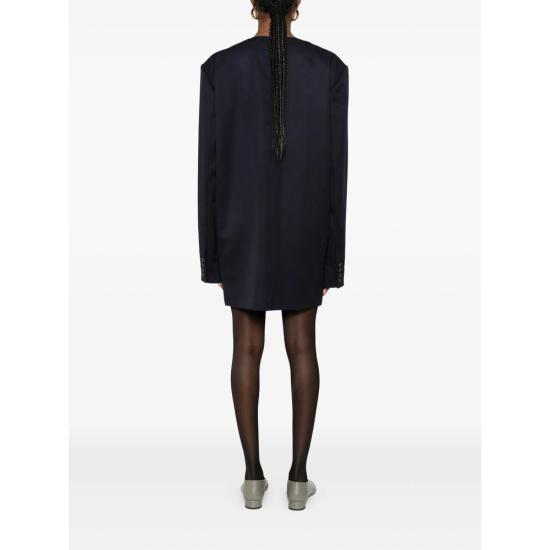 25FW 쉐르 숏 원피스 ROB0112 GOYA BLEU BLUE BROWN - SOEUR