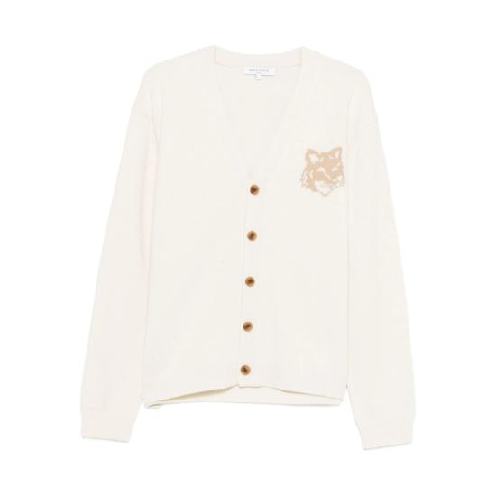 25FW 메종키츠네 폭스 헤드 인타르시아 메리노 가디건 PM00509KM0329 ECTBE NEUTRALS