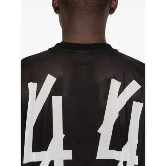 26SS 44레이블 긴팔 티셔츠 B0030606 FA672 P447 BLACK - 44 LABEL
