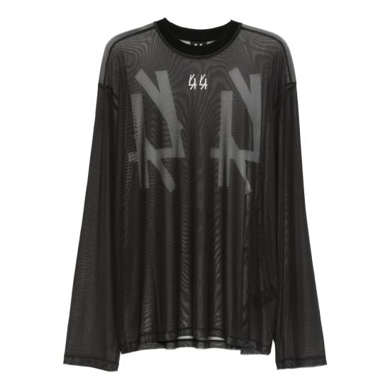 26SS 44레이블 긴팔 티셔츠 B0030606 FA672 P447 BLACK