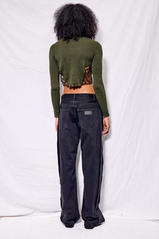  MM6 메종마르지엘라 데님 팬츠 Mm6 메종 마르지엘라 5포켓 팬츠 블랙 - MM6 MAISON MARGIELA