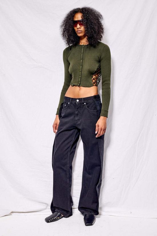  MM6 메종마르지엘라 데님 팬츠 Mm6 메종 마르지엘라 5포켓 팬츠 블랙 - MM6 MAISON MARGIELA