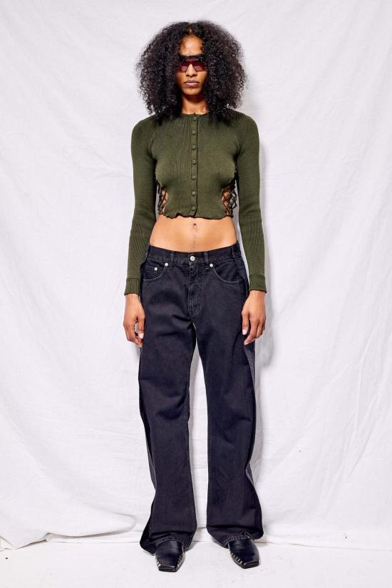  MM6 메종마르지엘라 데님 팬츠 Mm6 메종 마르지엘라 5포켓 팬츠 블랙 - MM6 MAISON MARGIELA