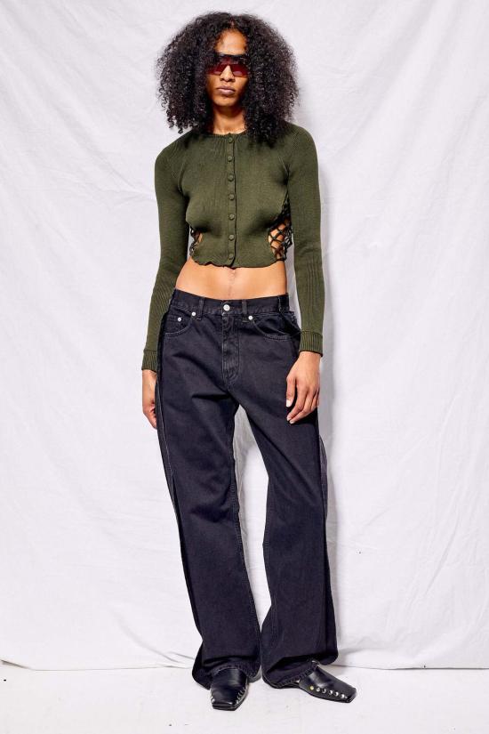  MM6 메종마르지엘라 데님 팬츠 Mm6 메종 마르지엘라 5포켓 팬츠 블랙