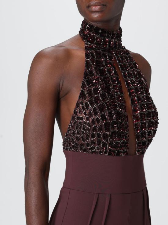 25FW 엘리자베타프랜치 점프수트 TU062 EA4 Wine - ELISABETTA FRANCHI