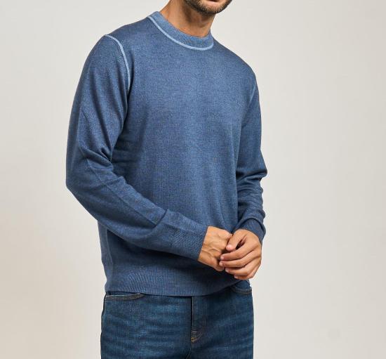 25FW 보스 스웨터 50550534 10275147 01 495 Open blue - BOSS