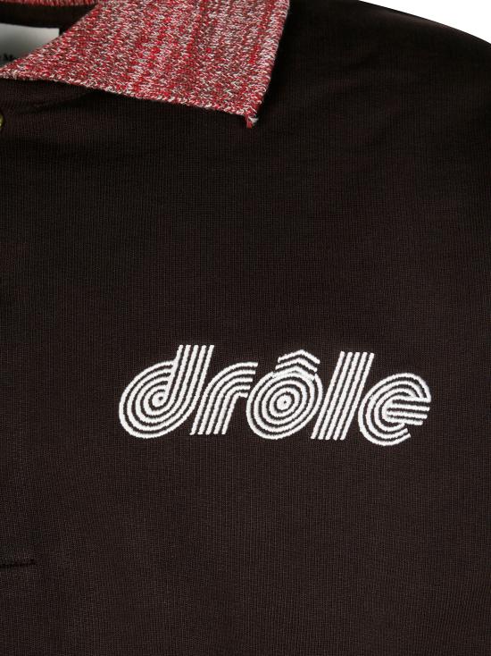 25FW 드롤드무슈 폴로 티셔츠 I PL157 CO127 DBN DARK BROWN MARRONE - DROLE DE MONSIEUR