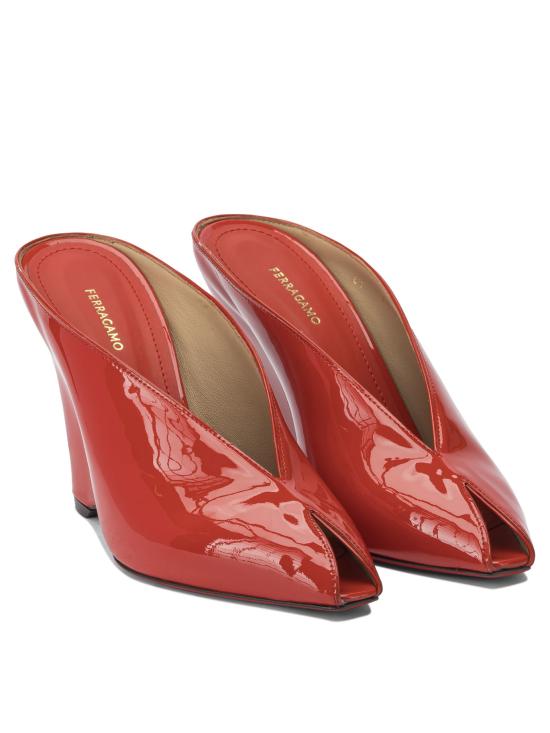25FW 살바토레 페라가모 힐/펌프스 0787683 Red - SALVATORE FERRAGAMO