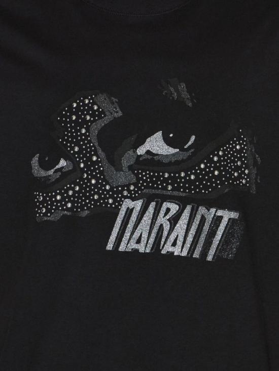 25FW 이자벨마랑에뚜왈 반팔 티셔츠 TS0147FA C3N10E01BK Black - ISABEL MARANT ETOILE