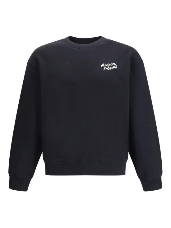 25FW 메종키츠네 핸드라이팅 컴포트 스웨트셔츠 MM00315KM0341 0414 CLASSIC NAVY WHITE