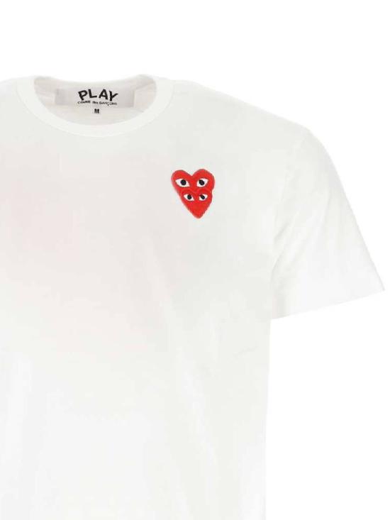  꼼데가르송 반팔 티셔츠 AXT288051 White - COMME DES GARCONS
