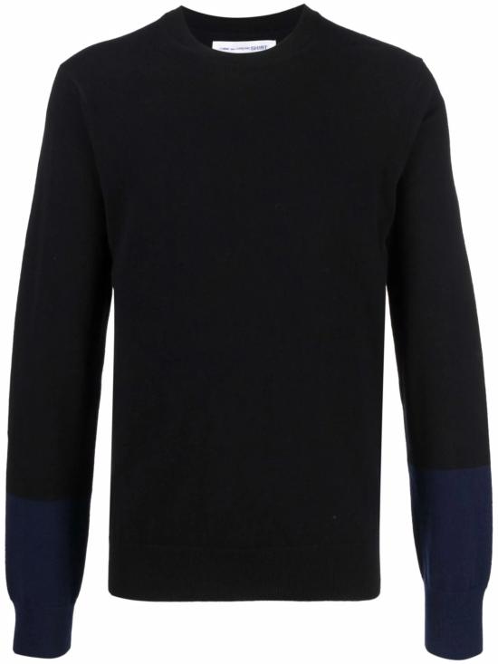  꼼데가르송 컬러블록 스웨터 FZN112PER Black