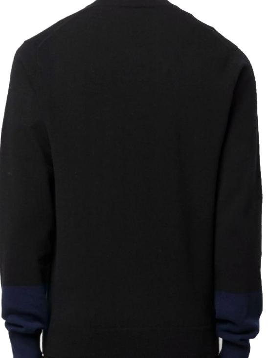 꼼데가르송 컬러블록 스웨터 FZN112PER Black - COMME DES GARCONS