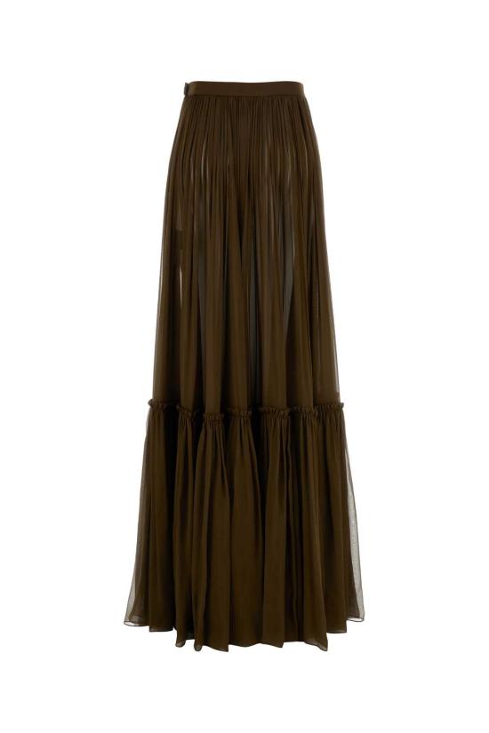 25SS 생로랑 롱 스커트 834197Y115W 2423 Brown - SAINT LAURENT